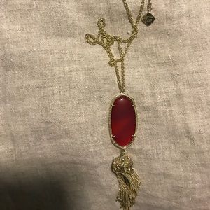 Kendra Scott Red Rayne Necklace